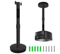 Supporto per Proiettore, Supporto Proiettore a Soffitto in Lega di Alluminio, Distanza dal Soffitto 20-40 cm, Girevole a 360°/90°, Capacità di Carico Fino a 4kg, Ideale per Casa Cinema Presentazioni