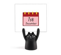 Supporto per promemoria per la prevenzione della malattia della Giornata mondiale contro l'AIDS, decorazione a forma di gatto nero