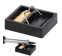 Supporto per prudenza - Supporto per prudenza | Serbatoio in spugna per saldare | Supporto per saldatore | Supporto per pulizia punte per saldatore in vetro colorato | Resistente al calore per