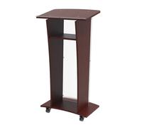 Supporto per pulpito in acrilico con ruote, spaziosa piattaforma di lettura e ripiano portaoggetti per matrimoni, conferenze, discorsi in aula - & Design elegante