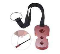 Supporto per punta di coda violoncello in legno massivo protezione pad ancoraggio universale con 3 fori cinghia intrecciata regolabile forma portatile