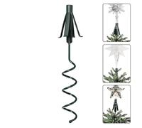 Supporto per puntale per albero, asta di supporto a vite, supporto per puntale dell'albero di Natale, robusto supporto in metallo per proprietari di case, appassionati di vacanze, appartamenti, chiese