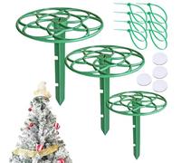Supporto per puntale per albero di Natale, 3 pezzi, supporto universale | Stabilizzatore per albero delle vacanze, per decorazioni festive, feste, soggiorno, ufficio, corridoio
