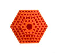 Supporto per punte da trapano per punte esagonali da 4,8 mm, organizer con contenitore circolare per la lavorazione del legno e utensili elettrici (arancione)