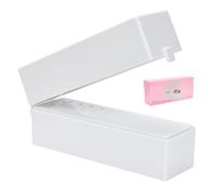 Supporto per punte da trapano per unghie, accessori per manicure, espositore a 30 fori, per nail tech (bianco)