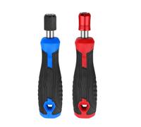 Supporto per punte per cacciavite, adattatore autobloccante esagonale da 1/4 di pollice con manico in gomma antiscivolo, 2 pezzi in acciaio al cromo vanadio per trapano avvitatore