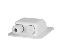 Supporto per punto di ingresso cavo solare in plastica Design curvo bianco pulit