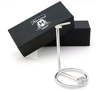 Supporto per rasatura da uomo, realizzato in acciaio INOX (finitura cromata) per tutti i tipi