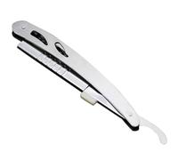 Supporto per Rasoio Manuale in Acciaio Inox Argento per Uomo | Ricambio, Struttura Metallica Durevole, Uso Professionale, Formato Compatto