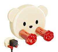 Supporto per rasoio per parete doccia, gancio per spazzolino da denti, simpatico gancio per spazzolino da denti da orso del cartone animato, ganci utilitari da Garage, piccoli ganci decorativi