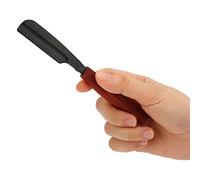 Supporto per Rasoio Professionale Giapponese in Lega di Zinco, Manico Dritto Non Pieghevole (Nero)