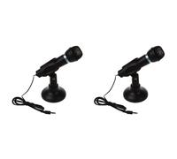 Supporto per rete da 3,5 mm per computer portatile PC Mini telefono Mike Black