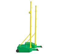 Supporto per Rete da Badminton, Rete da Badminton e Supporto gratuiti, Pali da pallavolo per Interni ed Esterni con Base riempibile, Telaio per Rete da Tennis Portatile Alto 5 Piedi per Spiaggia, Ver