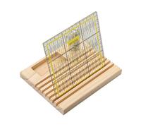 - Supporto per righello - Espositore per righello, supporto per righello per trapuntatura, supporto per righello per trapunte, porta bobina in legno di faggio, grande