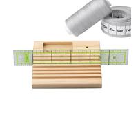 Supporto per Righello per Trapunta - Organizer in Legno di Faggio, Supporto per Righello per Trapunta, di Stoccaggio per Strumenti da Cucito, Espositore per Pannello Forato per Bobine, Fornitu