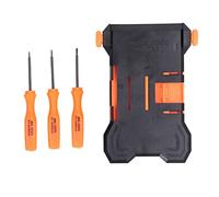 Supporto per Riparazione Telefoni, Staffa Pieghevole per PCB con Kit 3 Cacciaviti, ABS - Bloccaggio Regolabile, Portatile, per Manutenzione e Smontaggio Cellulare