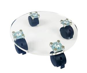 Supporto per rotelle - Supporto per Vaso da Fiori a Ruota cardanica | Rotondo per fioriera per Esterni | Rotondo per fioriera per Esterni | Rotoli per fioriere Rotondi robusti per Esterni,