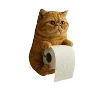 Supporto per Rotoli di Carta igienica a Forma di Gatto Realistico Divertente - Montaggio a Parete, Decorazione Originale per Bagno, Stanza e Cucina, Resistente e Pratico, Ideale per Amanti dei Gatti