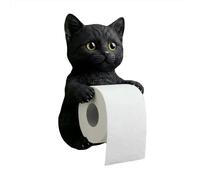 Supporto per Rotoli di Carta igienica a Forma di Gatto Realistico Divertente - Montaggio a Parete, Decorazione Originale per Bagno, Stanza e Cucina, Resistente e Pratico, Ideale per Amanti dei Gatti
