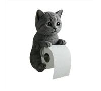 Supporto per Rotoli di Carta igienica a Forma di Gatto Realistico Divertente - Montaggio a Parete, Decorazione Originale per Bagno, Stanza e Cucina, Resistente e Pratico, Ideale per Amanti dei Gatti