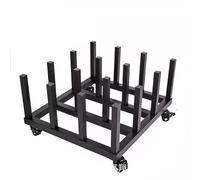 Supporto per Rotoli di Vinile, Supporto per Rotoli di Vinile Resistente - Carrello multimediale con capacità di 16 Rotoli con Anima Rotonda - Supporto Mobile per Rotoli di Vinile per Materia