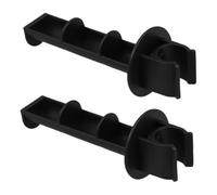 Supporto per Rotolo di Carta Igienica 2 Pezzi per Sedia Comoda | Plastica Nera, Diametro Interno Morsetto 2,3cm, Fissaggio Semplice, per Sedia da Ufficio