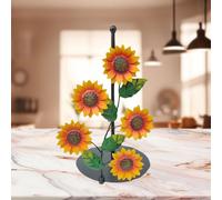 Supporto per Rotolo di Carta Igienica Verticale a Forma di Fiore, in Metallo per