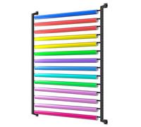 Supporto per rotolo di vinile in metallo, regolabile per montaggio a parete, per tessuti, pellicole per finestre, carta da parati, esposizione artigianale e organizzazione