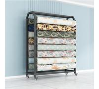 Supporto per rotolo in tessuto resistente e mobile - Supporto regolabile in acciaio a 20 aste per vetrine in vinile e pelle, per vetrine e carta da parati, 145 cm, bianco
