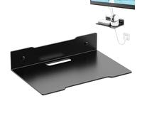 Supporto per router, supporto da parete per router e supporto da parete per | Rack per router AV sotto la TV, mensola da parete salvaspazio per box cavi, lettori DVD, console di gioco, TV Box