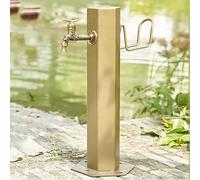Supporto per Rubinetto da Esterno antigelo - Rubinetto Verticale da Giardino con Tubo Flessibile Lungo 50 cm - Portatubo Resistente al Gelo per l'uso Invernale