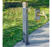 Supporto per Rubinetto da Esterno autoportante - Rubinetto Verticale da Giardino con Montaggio a Pavimento e Asta antigelo per Un Facile Accesso al Tubo e Una Maggiore du