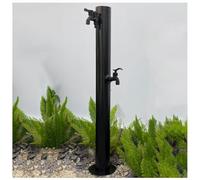 Supporto per rubinetto da giardino per esterni Fontana di irrigazione a colonna d'acqua autoportante con 2 rubinetti Colonna di distribuzione dell'acqua esterna durevole rubinetto da giardino.
