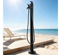 Supporto per rubinetto da giardino verticale, colonna d'acqua per rubinetto esterno Idrante da cortile montato a pavimento in acciaio inossidabile 304 per villa a bordo piscina(C,Height: 60cm/23.6in)
