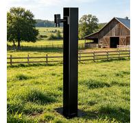 Supporto per rubinetto dell'acqua indipendente da esterno, palo per rubinetto antigelo idrante da cortile, colonna d'acqua decorativa da giardino per campeggio e villa(D,Height: 60cm/23.6in)