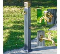 Supporto per Rubinetto Esterno antigelo - Supporto Verticale per Tubo da Giardino con Asta a Due Fori per Un Facile Accesso all'Acqua - Colonna d'Acqua Resistente da pavi