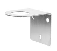 Supporto per Rubinetto in Metallo Foro 33mm, Argento, Fisso | Montaggio senza Forare il Piano, Base Stabile a Chiodo, per Superfici Lisce e Locale Tecnico