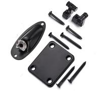 Supporto Per Rullo Per Corde Per Chitarra Elettrica Accessori Per Chitarra In Metallo Collo Per Piastra Con Foro Per Cavo Audio Per Barca Con Viti Di Montaggio accessori per chitarra(Black)