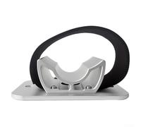 Supporto per ruota posteriore per bicicletta, in lega di alluminio, per mountain bike e bici da strada, montaggio rapido con cinturino in nylon, compatibile con la maggior parte delle auto (argento)