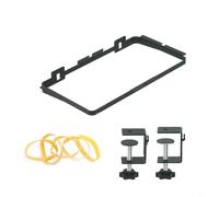 Supporto per sacchetti della spazzatura in metallo per cucina, porta sacchetti della spazzatura per armadio, struttura in metallo con piastra larga, fori per appendere diversi sacchetti della