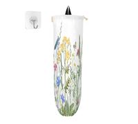 Supporto per sacchetti di plastica da appendere erbe colorate fiori borsa della spesa organizzatore cucina primavera estate foglie sacchetto di plastica stoccaggio spazzatura shopping bag sacchetti