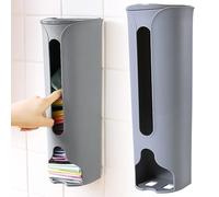 Supporto per sacchetti di plastica da parete, con grande capacità, organizer per sacchetti di plastica, dispenser per sacchetti della spazzatura e sacchetti della spazzatura, design salvaspazio, per