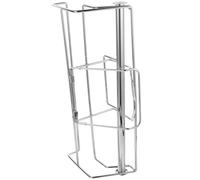 Supporto per Sacchetti Spesa in Acciaio Inox, Argento, Supermercato | Strappo e Prelievo Pratici, Appeso Facile, Finitura Elegante, per Organizzare Borse nel Negozio