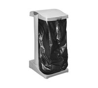keeeper Supporto per Sacchi della Spazzatura con Scomparto Integrato, 60-120 L, Ole, Grigio (Argento/Antracite)