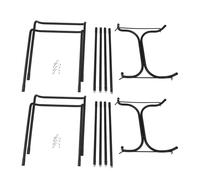 Supporto per sacco a foglia Supporto portatile for sacco della spazzatura, robusto portarifiuti for barbecue all'aperto, struttura triangolare salvaspazio, strumento for la gestione dei rifiuti