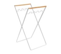 Supporto per sacco della spazzatura da giardino - Supporto per sacco della spazzatura per barbecue, porta sacchetti per rifiuti con manico in legno, cestino per la raccolta dei rifiuti menali da
