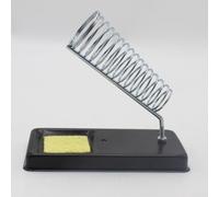 Supporto per saldatore 201, stazione di saldatura interamente in metallo con supporto a molla e spugna, per design durevole di timbratura del metallo per strumenti di saldatura elettronici (con spugna