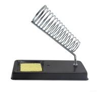 Supporto per saldatore elettrico in metallo con base antiscivolo stabile e struttura in metallo, compatibile con varie lunghezze di manico (con spugna)