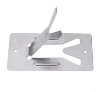 Supporto per saldatore in acciaio inossidabile per supporto portatile, staffa di supporto in metallo per strumenti di riparazione, 80 x 50 mm, argento (confezione da 1)