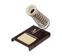 Supporto per saldatore in ceramica, resistente al calore, portatile e regolabile, ideale per lavori di saldatura e manutenzione.